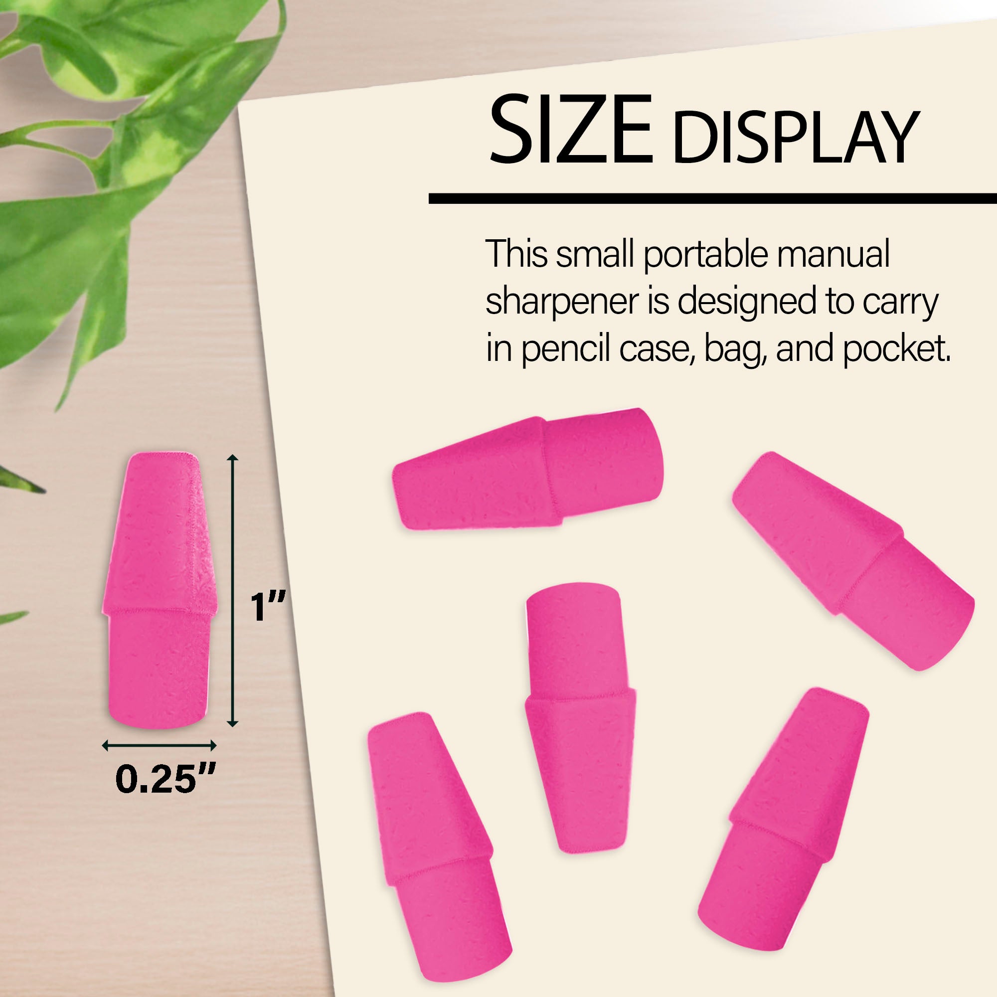 Pink Eraser Cap (50/Pack)