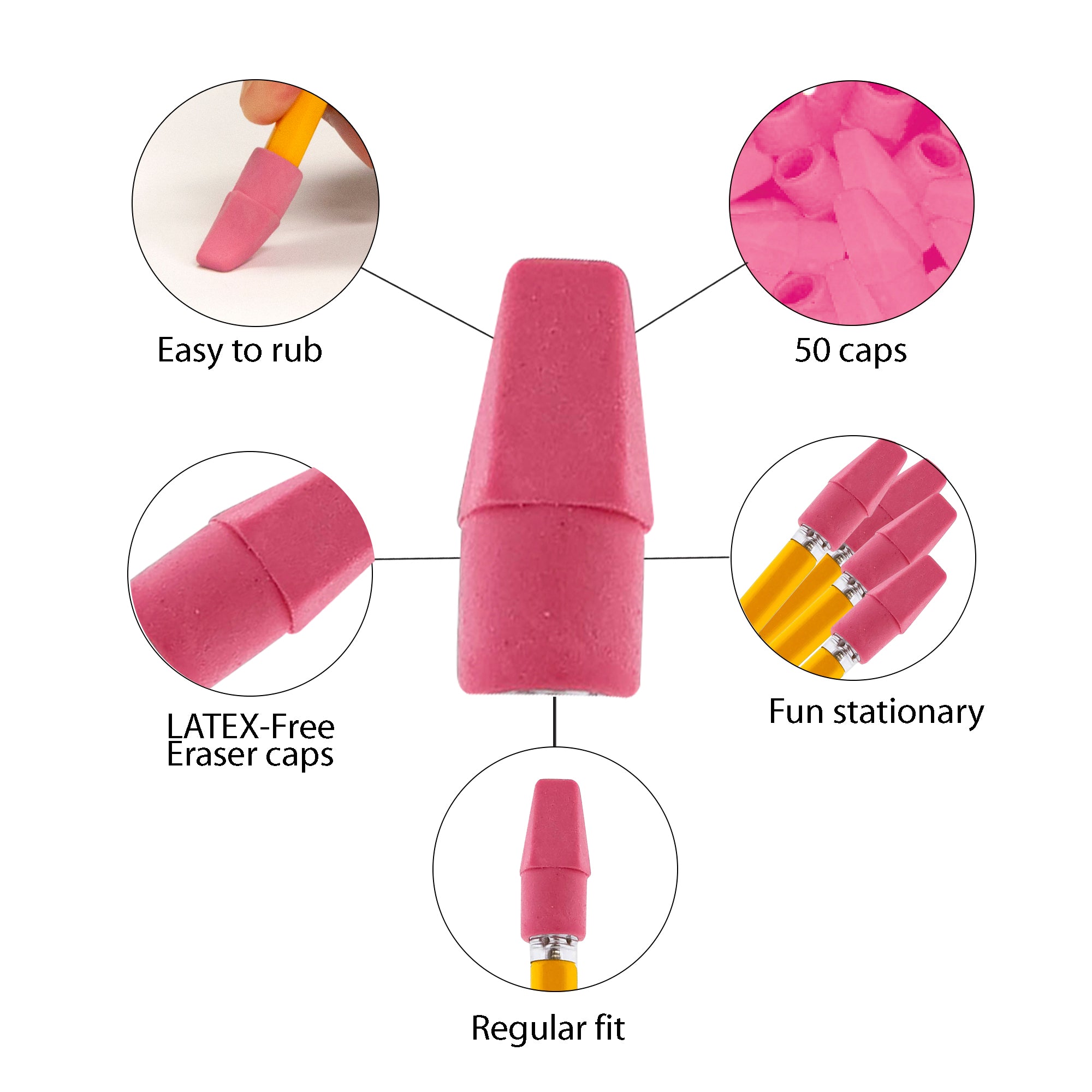 Pink Eraser Top (144/Box)