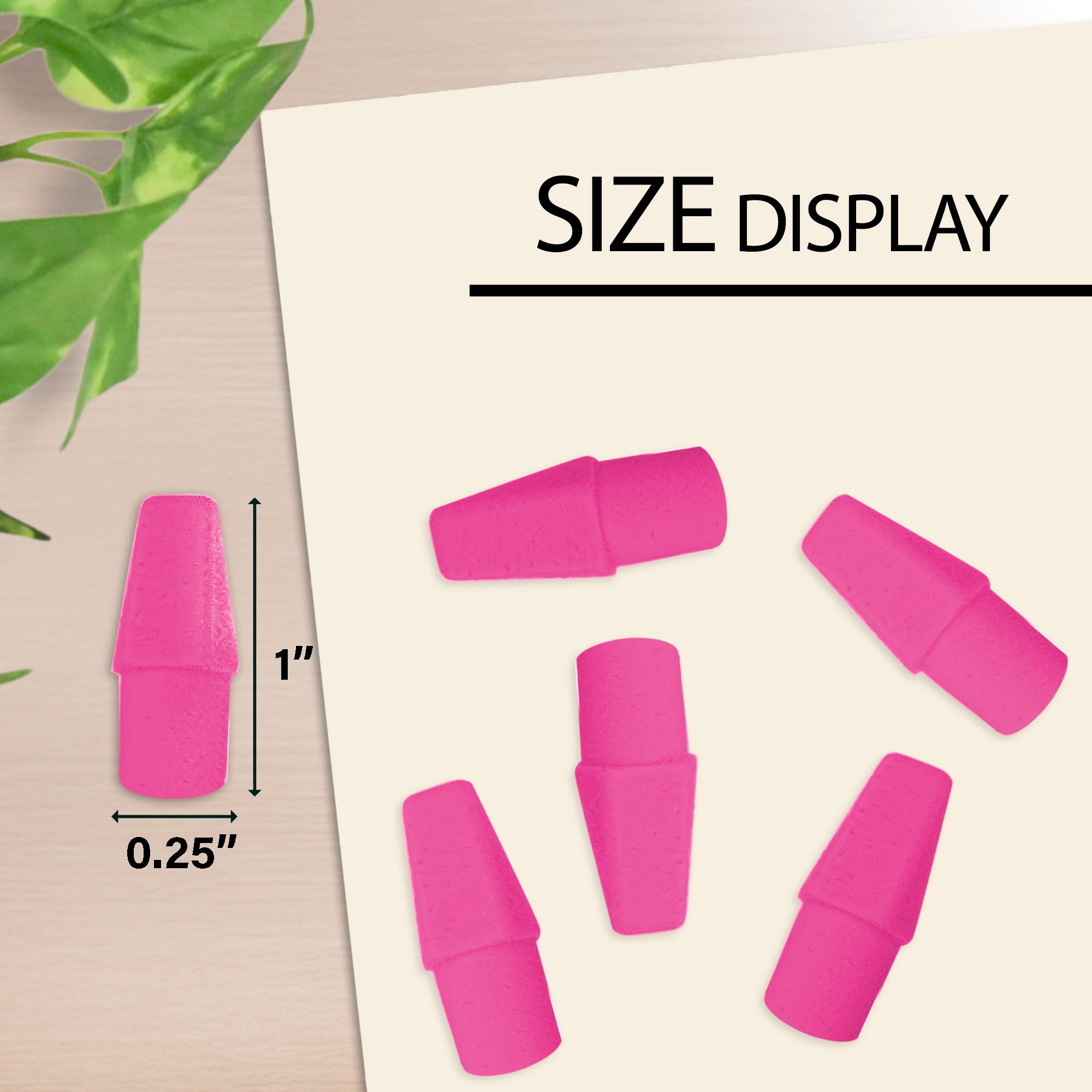 Pink Eraser Cap (20/Pack)
