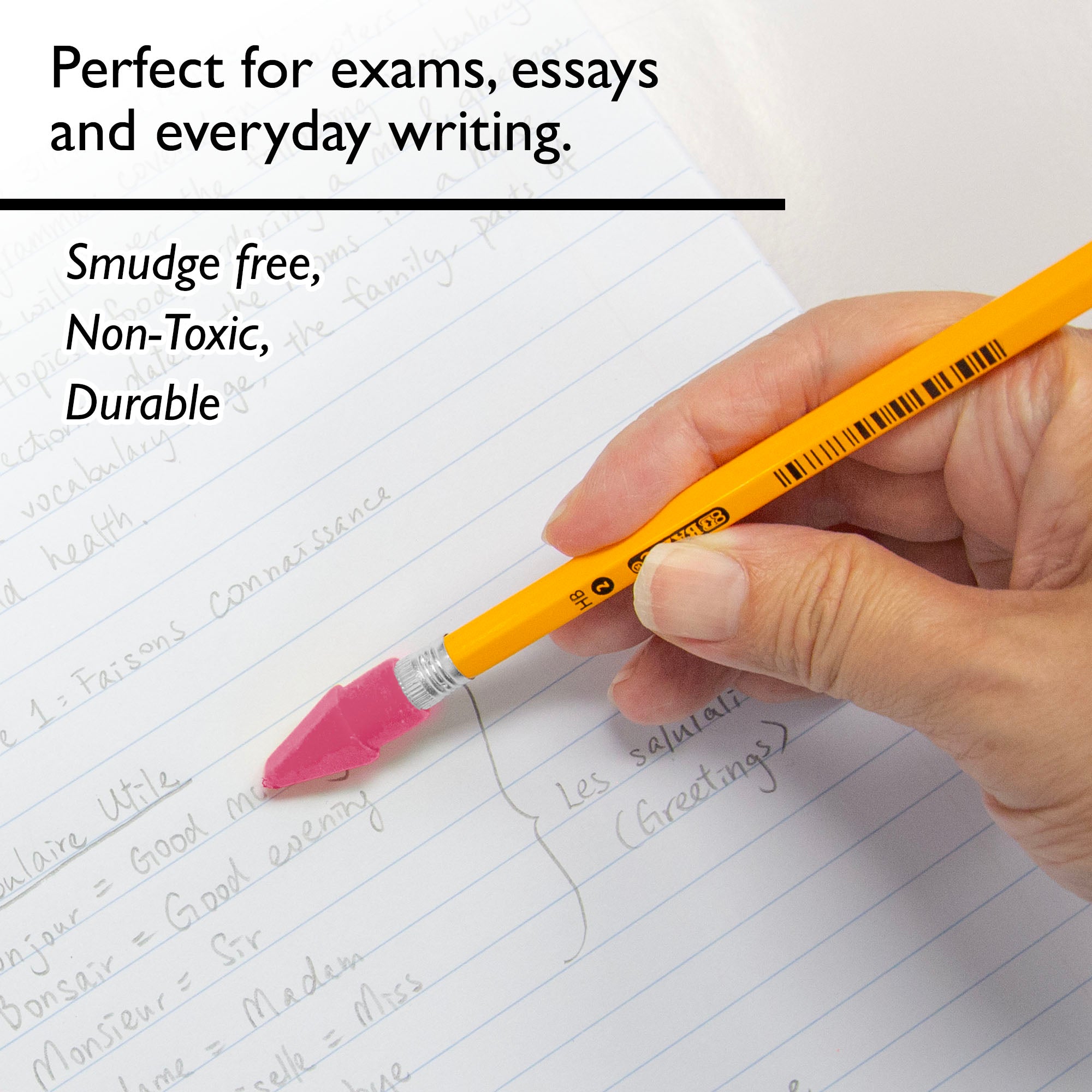 Pink Eraser Cap (20/Pack)