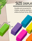 Neon Bevel Eraser (6/Pack)