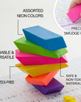 Neon Bevel Eraser (6/Pack)