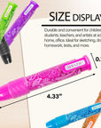 Retractable Paisley Stick Erasers (2/Pack)