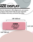 Pink Bevel Eraser (12/Box)