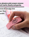 Pink Bevel Eraser (12/Box)