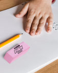 Pink Bevel Eraser (12/Box)
