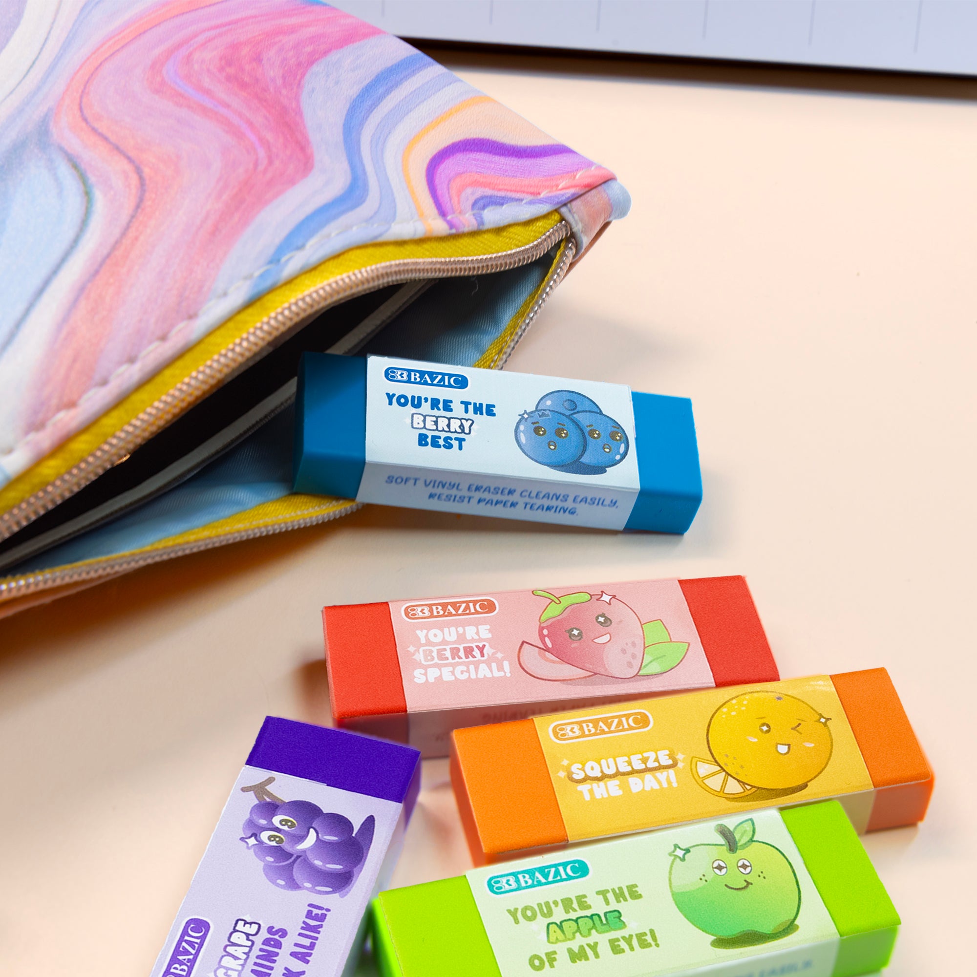 Tutti Frutti Scented Erasers (5/Pack)