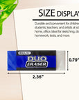 Block Two-Tone Eraser (4/Pack)