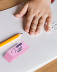 Pink Bevel Eraser (4/Pack)