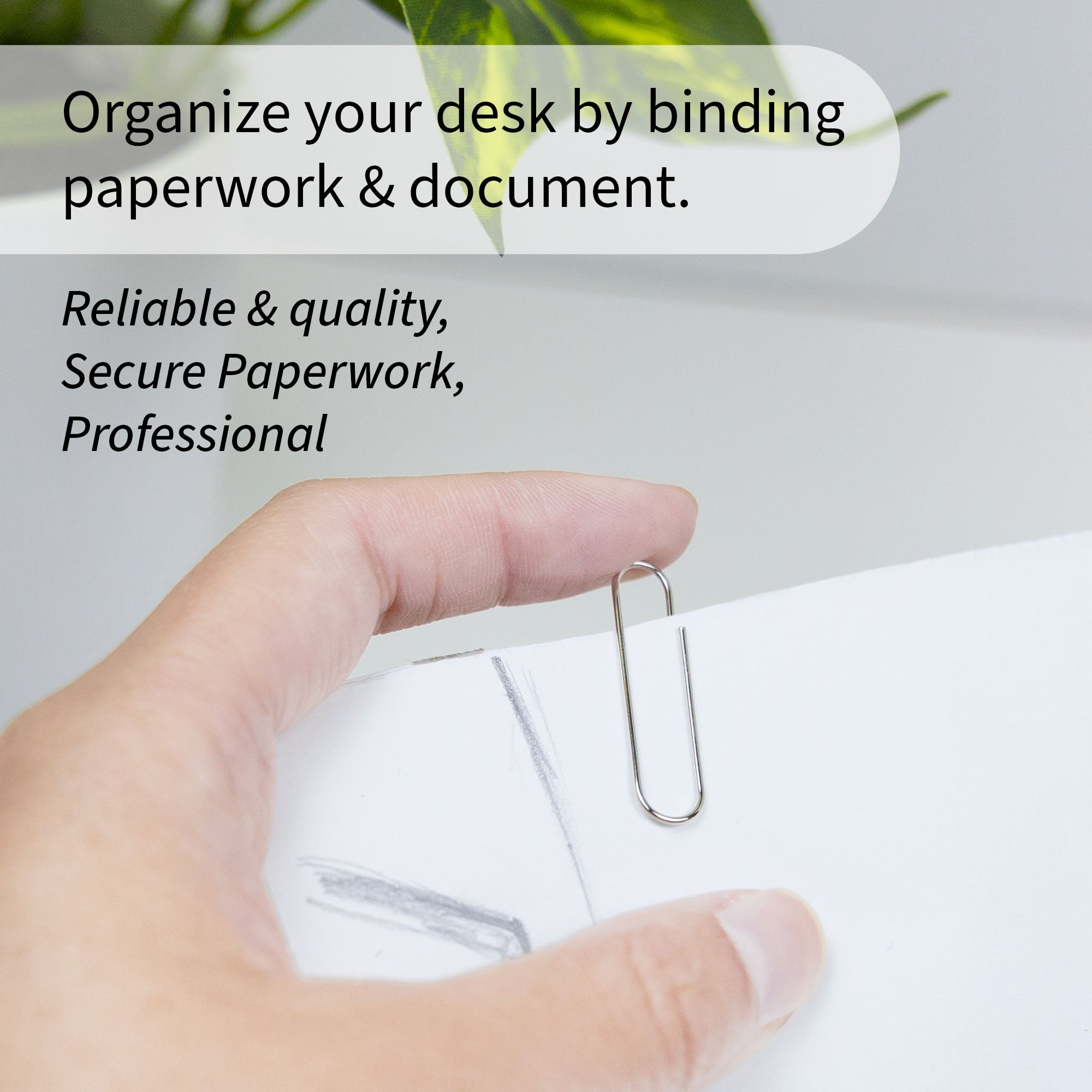 No.1 Regular (33mm) Silver Paper Clips (200/Pack)