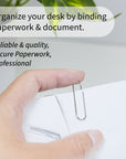Paper Clip (33mm) No.1 Regular Silver (200/Pack)