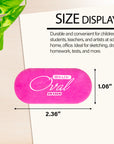 Bright Color Oval Eraser (4/Pack)