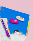 Bright Color Oval Eraser (4/Pack)