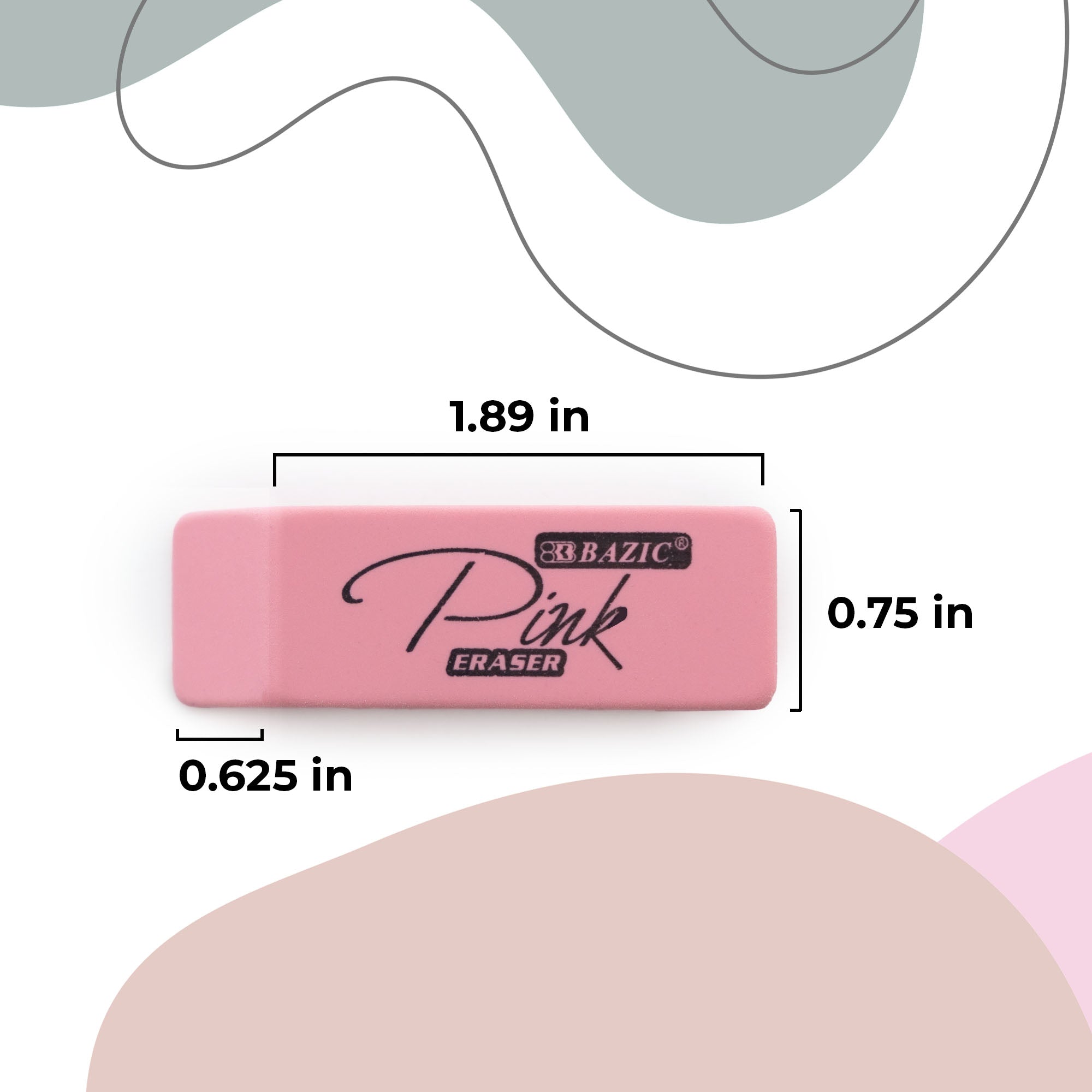 Pink Bevel Eraser