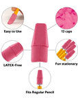 Pink Eraser Cap (12/Pack)