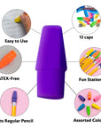 Neon Eraser Cap (12/Pack)