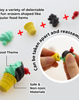 Snack Shop 3D Eraser Sets
