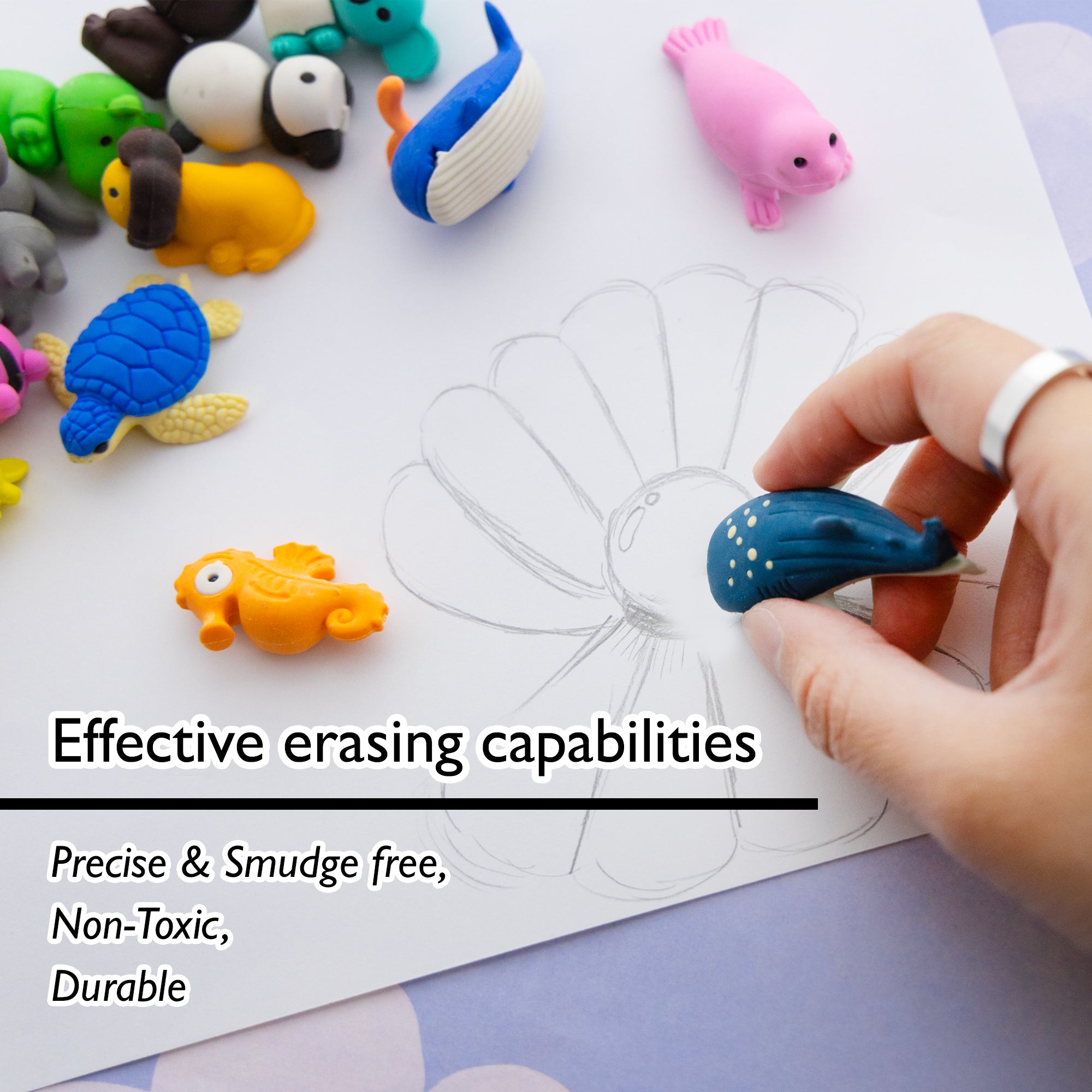 Wildlife Adventures 3D Eraser Sets