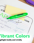Mini Fluorescent Highlighters w/ Cap Clip (5/Pack)