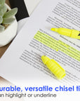 Mini Fluorescent Highlighters w/ Cap Clip (5/Pack)