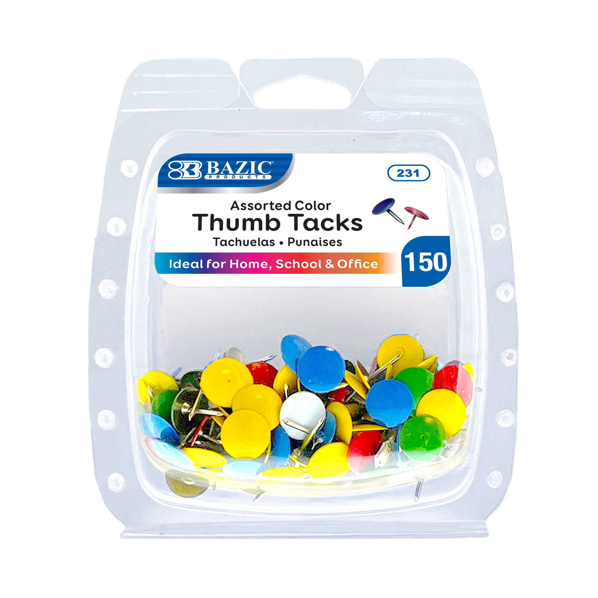 Assorted Color Thumb Tack (150/Pack)