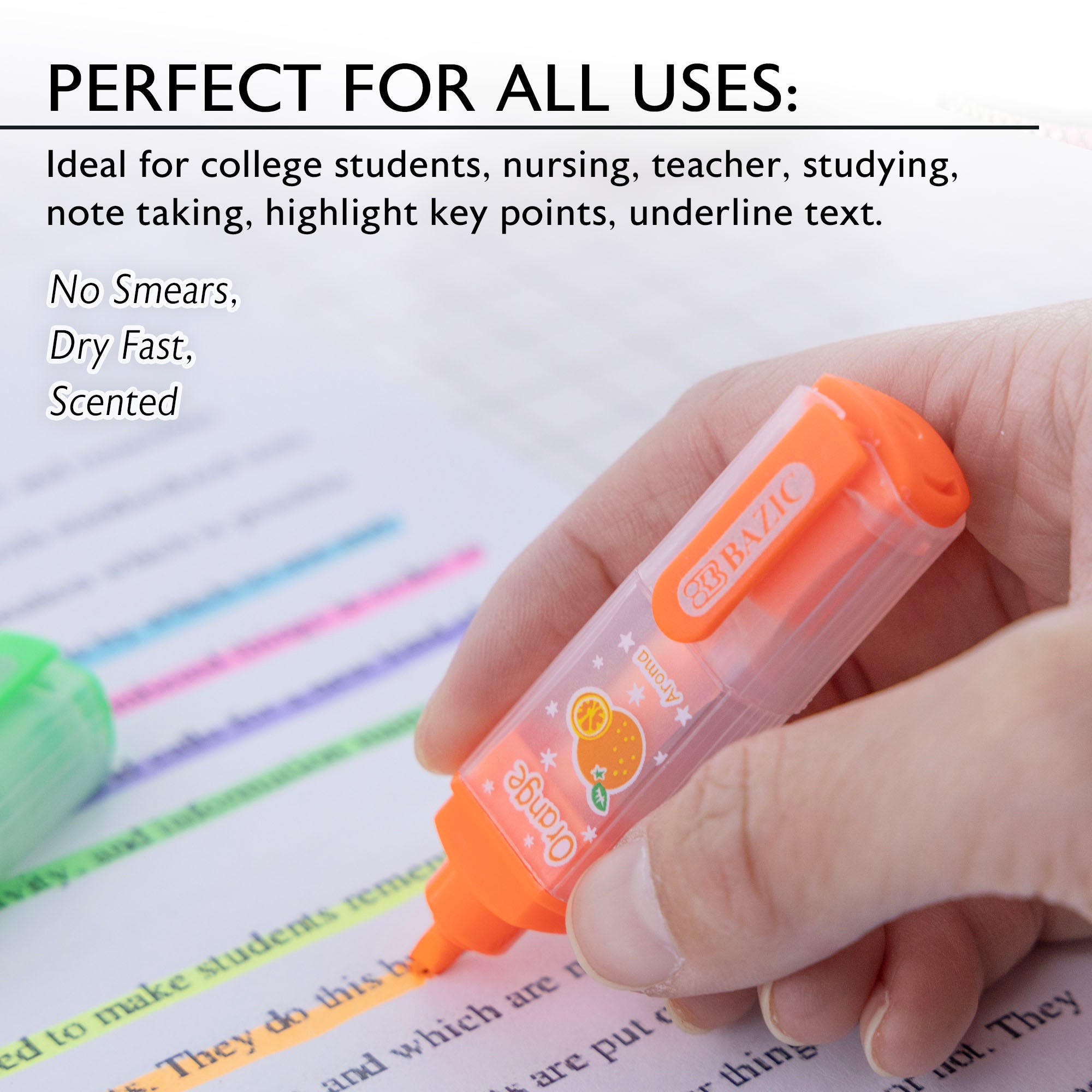 Fruit Scented Mini Highlighters (6/Pack)