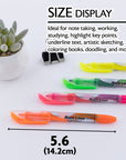 Pen Style Fluorescent Color Liquid Highlighters (4/Pack)