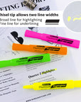 Desk Style Fluorescent Highlighters (3/Pack)