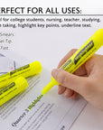 Yellow Desk Style Fluorescent Highlighters (3/Pack)