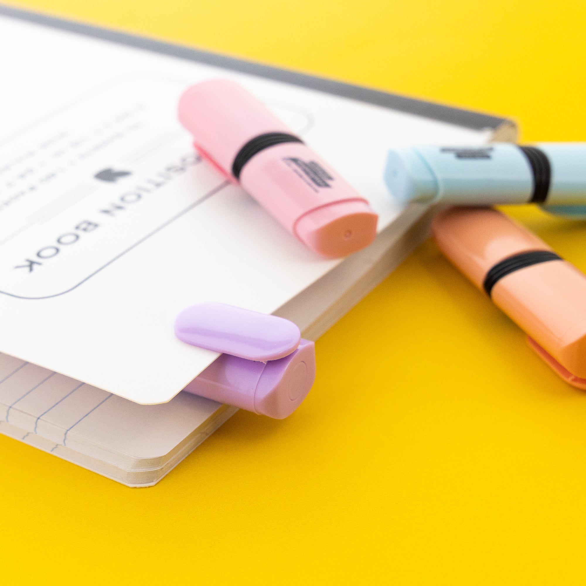 Mini Desk Style Pastel Highlighters (4/Pack)