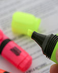 Mini Desk Style Fluorescent Highlighters (4/Pack)