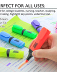 Mini Desk Style Fluorescent Highlighters (4/Pack)