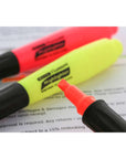 Desk Style Fluorescent Highlighters w/ Cushion Grip (3/Pack)