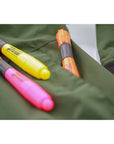Desk Style Fluorescent Highlighters w/ Cushion Grip (3/Pack)