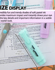 Pastel Highlighters w/ Pocket Clip (3/Pack)