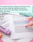 Pastel Highlighters w/ Pocket Clip (3/Pack)