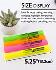 Desk Style Fluorescent Highlighters (4/Pack)