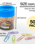 Magnetic Paper Clips Holder w/ No. 1 Paper Clip Assorted Color