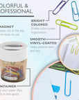 Magnetic Paper Clips Holder w/ No. 1 Paper Clip Assorted Color