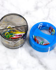 Magnetic Paper Clips Holder w/ No. 1 Paper Clip Assorted Color