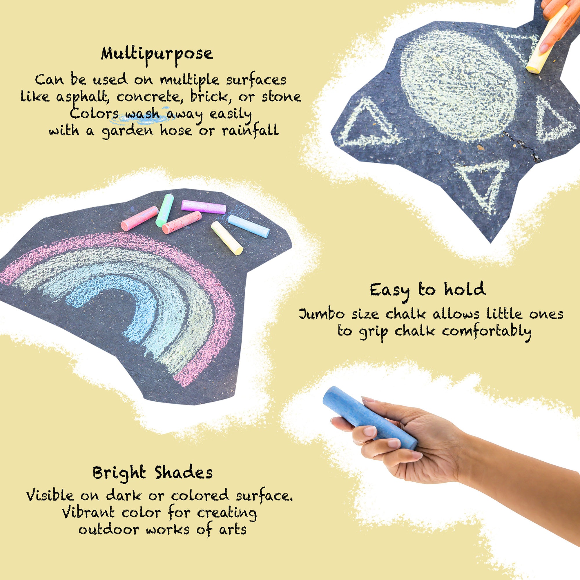 6 Jumbo Sidewalk Chalks