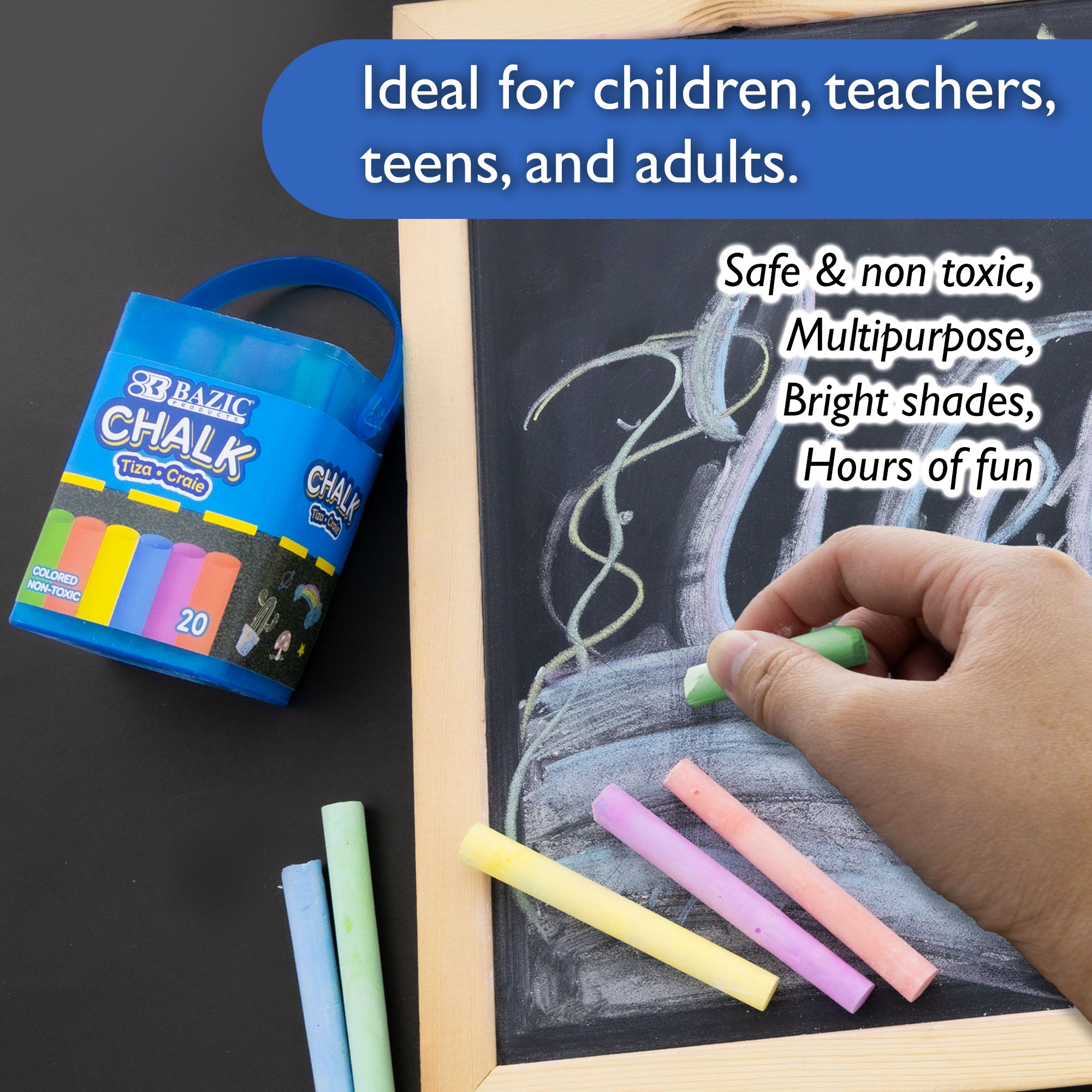 Color Chalk (20/Bucket)