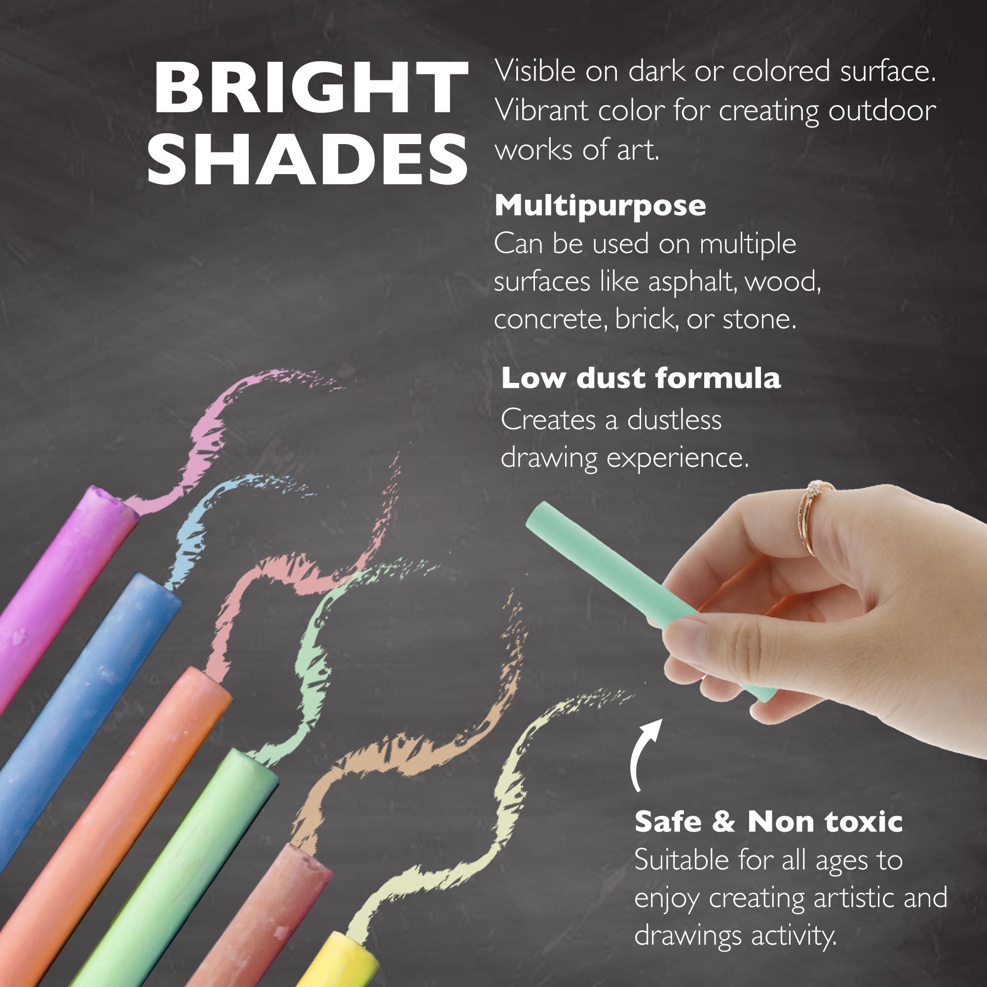 Color Chalk (20/Bucket)