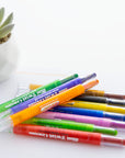 10 Color Mini Twist-Up Propelling Crayons