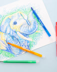 8 Color Twist-Up Propelling Crayons
