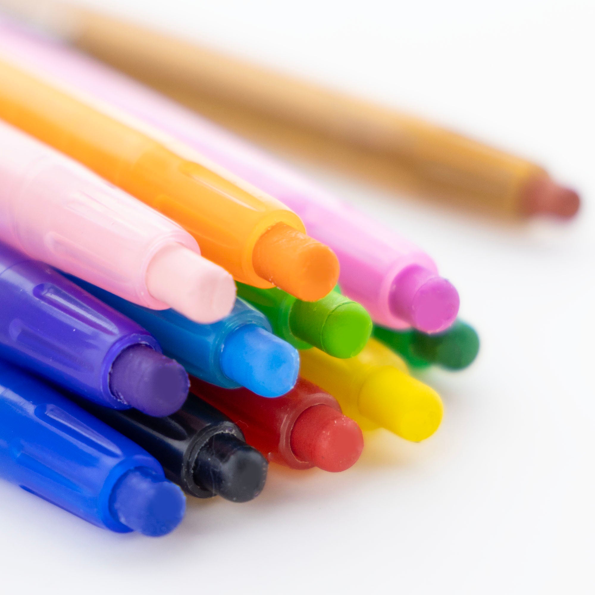 12 Color Twist-Up Propelling Crayons