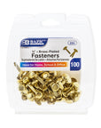 1/2" Brass Fastener (100/Pack)