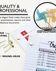 1" Brass-Plated Fasteners (100/Pack)