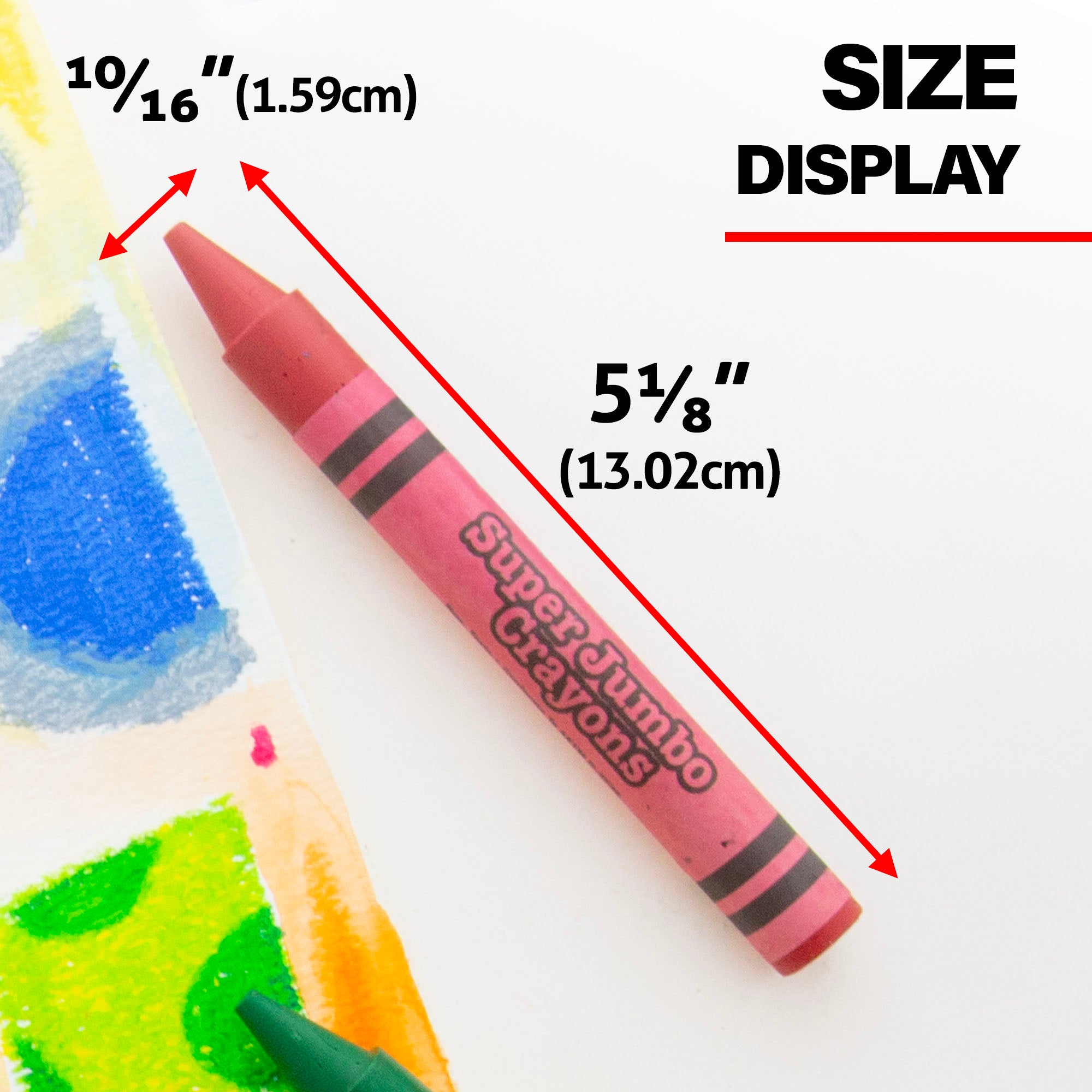 8 Color Premium Super Jumbo Crayons
