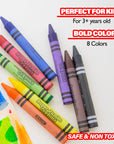 8 Color Premium Super Jumbo Crayons
